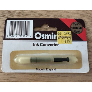 Osmiroid Ink Converter Product Code 19655, Fountain Pens England Vintage NEW